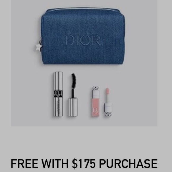 🚨sold🚨 denim Dior gift with Purchase Cosmetic Pouch - Picture 5 of 7